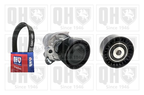 Ремінь приводний, агрегатів, комплект QUINTON HAZELL QDK128 ціна, від 117.92 USD